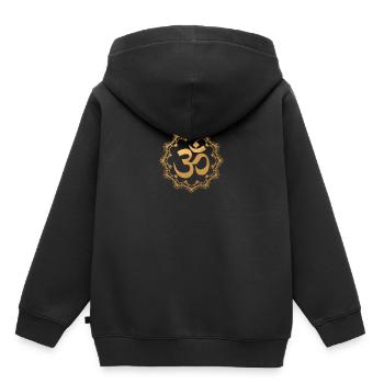 Signe doré - Sweat Premium à capuche enfant bio - noir - Dos - AI Model Kid Male (0cm)