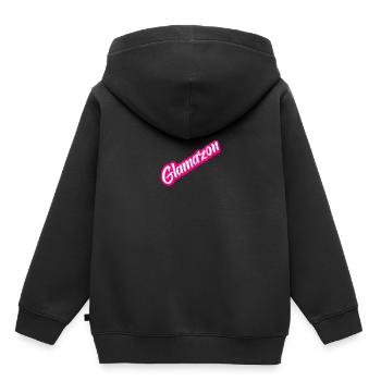 glamazon - Kids Premium Organic Hoodie - black - Back - AI Model Kid Male (0cm)