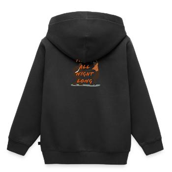 Party all night long - Sweat Premium à capuche enfant bio - noir - Dos - AI Model Kid Male (0cm)