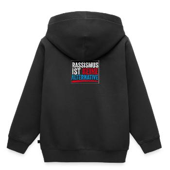 Rassismus Ist Keine Alternative Politik Demostrant - Kinder Premium Organic Hoodie - Schwarz - Hinten - AI Model Kid Male (0cm)