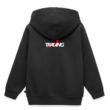 Trading - Kinder Premium Organic Hoodie - Schwarz - Hinten - AI Model Kid Male (0cm)