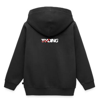 Trading - Kids Premium Organic Hoodie - black - Back - AI Model Kid Male (0cm)