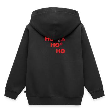 HOHOHO - Sweat Premium à capuche enfant bio - noir - Dos - AI Model Kid Male (0cm)
