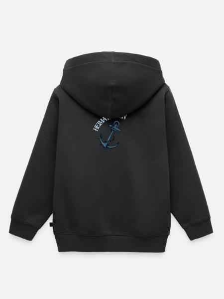 HEIMATHAFEN - Kinder Premium Organic Hoodie - Schwarz