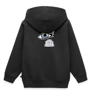 Ich sehe dich / Pflege - Kinder Premium Organic Hoodie - Schwarz - Hinten - AI Model Kid Male (0cm)