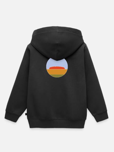 Uluru - Kinder Premium Organic Hoodie - Schwarz