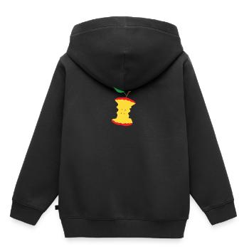 Pomme - Sweat Premium à capuche enfant bio - noir - Dos - AI Model Kid Male (0cm)