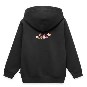 Aloha - Sweat Premium à capuche enfant bio - noir - Dos - AI Model Kid Male (0cm)