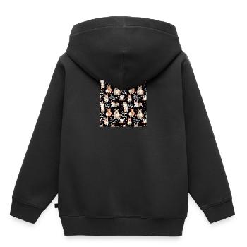 Corgi Hals Gator Pembrook Welsh Corgi - Kinder Premium Organic Hoodie - Schwarz - Hinten - AI Model Kid Male (0cm)