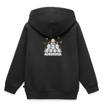 Polar Bear Weihnachten Polar Bear - Kinder Premium Organic Hoodie - Schwarz - Hinten - AI Model Kid Male (0cm)