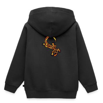 salamander - Kinder Premium hoodie biologisch - zwart - Achter - AI Model Kid Male (0cm)