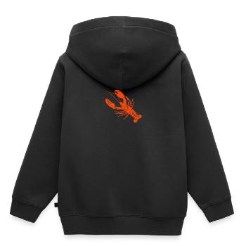 Krebse Langusten Hummer Meeresfrüchte Geschenkidee - Kinder Premium Organic Hoodie - Schwarz - Hinten - AI Model Kid Male (0cm)