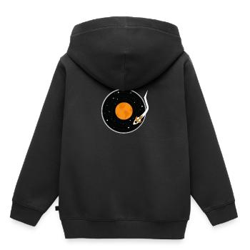 Enregistrer de la musique - Sweat Premium à capuche enfant bio - noir - Dos - AI Model Kid Male (0cm)