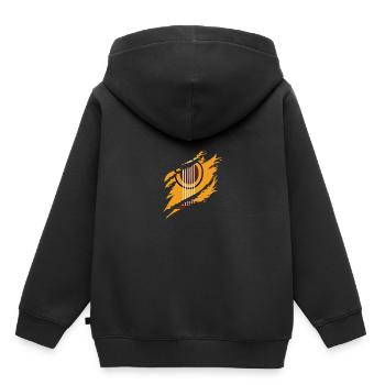 Guitar Graphic Guitar Player Rock Band Member Musi - Kinder Premium Organic Hoodie - Schwarz - Hinten - AI Model Kid Male (0cm)