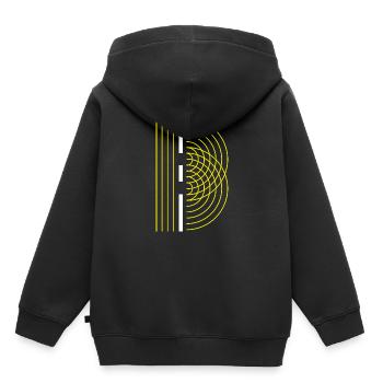 Physics double slit - Kids Premium Organic Hoodie - black - Back - AI Model Kid Male (0cm)