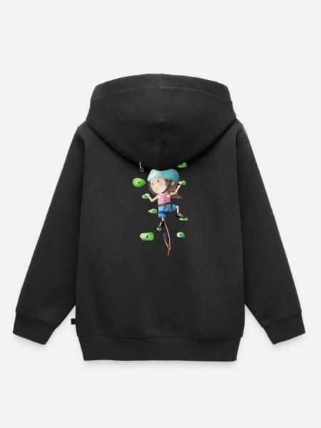 Baby Kletterin - Kinder Premium Organic Hoodie - Schwarz