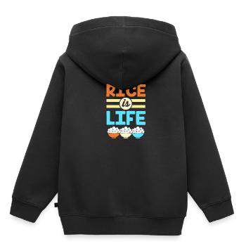 Philippinisch Philippinen - Kinder Premium Organic Hoodie - Schwarz - Hinten - AI Model Kid Male (0cm)