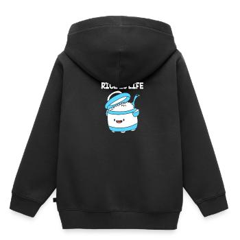 Philippinisch Philippinen - Kinder Premium Organic Hoodie - Schwarz - Hinten - AI Model Kid Male (0cm)
