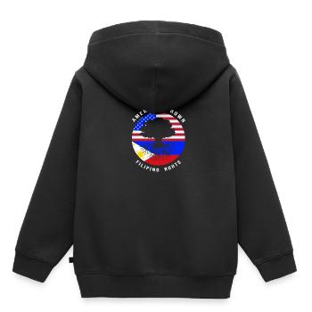 Philippinisch Philippinen - Kinder Premium Organic Hoodie - Schwarz - Hinten - AI Model Kid Male (0cm)