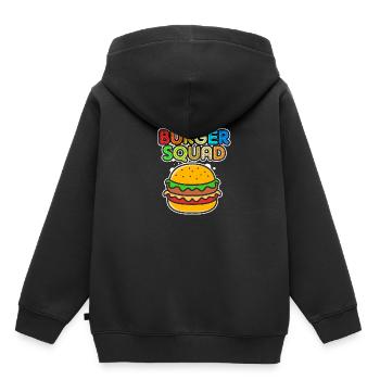 Cheeseburger Burger - Kinder Premium Organic Hoodie - Schwarz - Hinten - AI Model Kid Male (0cm)