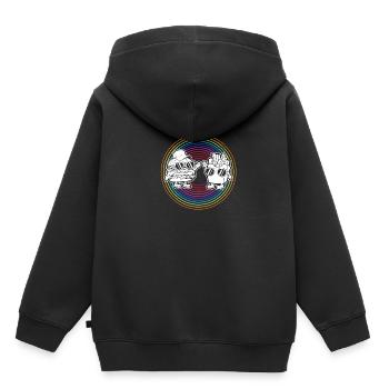 Cheeseburger Burger - Kinder Premium Organic Hoodie - Schwarz - Hinten - AI Model Kid Male (0cm)
