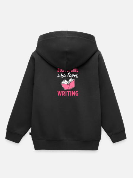 Autor - Kinder Premium Organic Hoodie - Schwarz