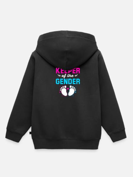 Gender Reveal Babyshower - Kinder Premium Organic Hoodie - Schwarz