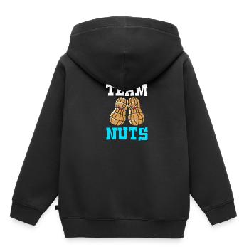 Babyshower révélatrice de sexe - Sweat Premium à capuche enfant bio - noir - Dos - AI Model Kid Male (0cm)