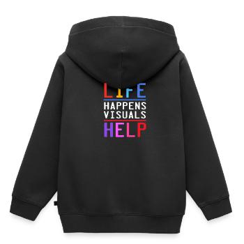 Schulpsychologe Psychologe Psychotherapeut - Kinder Premium Organic Hoodie - Schwarz - Hinten - AI Model Kid Male (0cm)