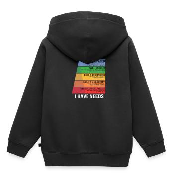 Schulpsychologe Psychologe Psychotherapeut - Kinder Premium Organic Hoodie - Schwarz - Hinten - AI Model Kid Male (0cm)