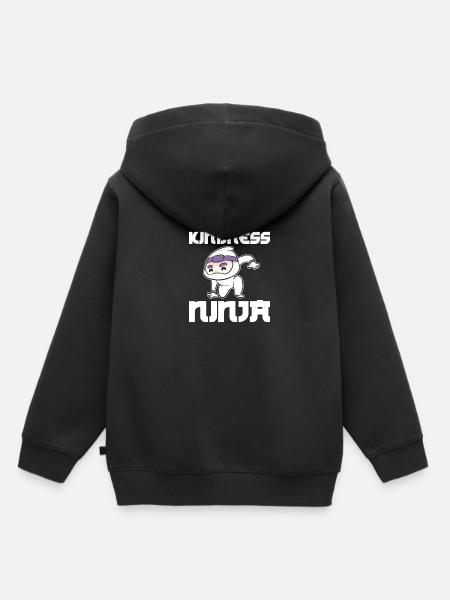 Mobbing Ninja - Kinder Premium Organic Hoodie - Schwarz