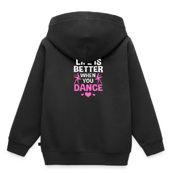 Ballet Ballet Dancer - Kids Premium Organic Hoodie - black - Back - AI Model Kid Male (0cm)