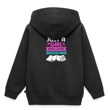 Geocaching Geocache Geocacher - Kids Premium Organic Hoodie - black - Back - AI Model Kid Male (0cm)