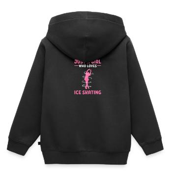 Patinage sur glace Patinage sur glace Patinage sur glace - Sweat Premium à capuche enfant bio - noir - Dos - AI Model Kid Male (0cm)
