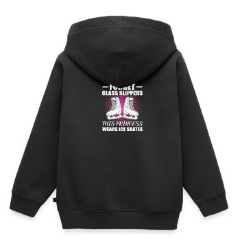 Patinage sur glace Patinage sur glace Patinage sur glace - Sweat Premium à capuche enfant bio - noir - Dos - AI Model Kid Male (0cm)