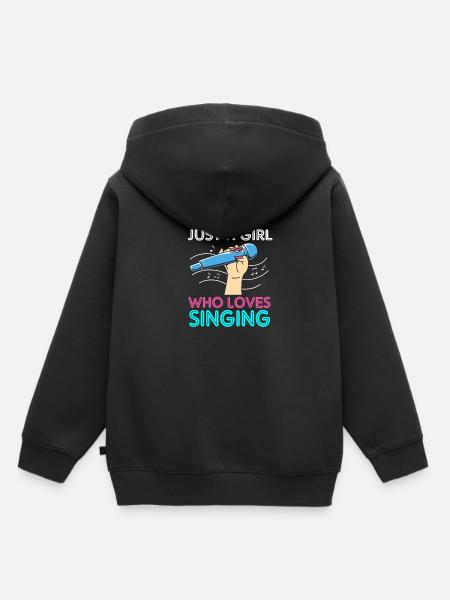 Karaoke - Kinder Premium Organic Hoodie - Schwarz