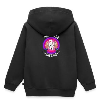 Zauberer - Kinder Premium Organic Hoodie - Schwarz - Hinten - AI Model Kid Male (0cm)