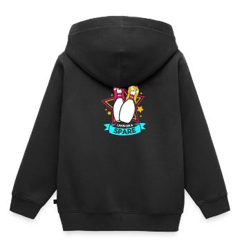 Bowling Bowler Bowling Skittles Bowling Ball - Kids Premium Organic Hoodie - black - Back - AI Model Kid Male (0cm)