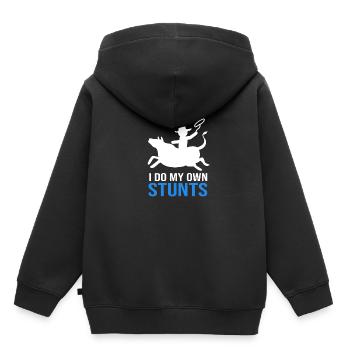 Rodeo - Kinder Premium Organic Hoodie - Schwarz - Hinten - AI Model Kid Male (0cm)