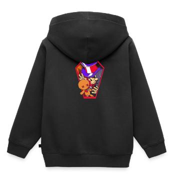 Squelette vaudou - Sweat Premium à capuche enfant bio - noir - Dos - AI Model Kid Male (0cm)