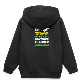 Daycare Center Education Educator Educator - Kids Premium Organic Hoodie - black - Back - AI Model Kid Male (0cm)
