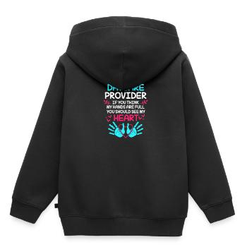 Daycare Center Education Educator Educator - Kids Premium Organic Hoodie - black - Back - AI Model Kid Male (0cm)