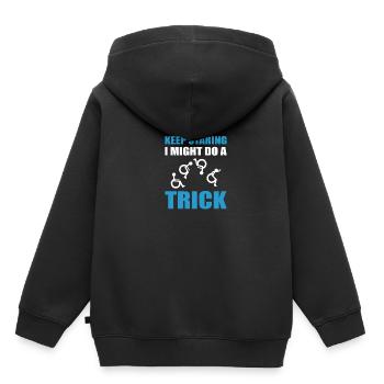 Fauteuil roulant - Sweat Premium à capuche enfant bio - noir - Dos - AI Model Kid Male (0cm)