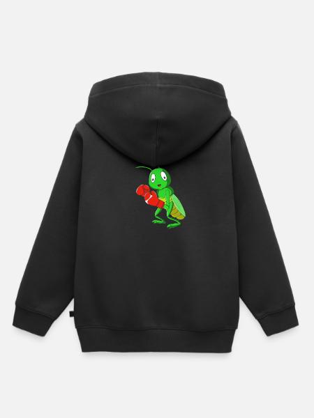 Heuschrecke - Kinder Premium Organic Hoodie - Schwarz