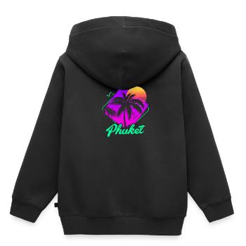 Thailand Thai Sprache Phuket - Kinder Premium Organic Hoodie - Schwarz - Hinten - AI Model Kid Male (0cm)