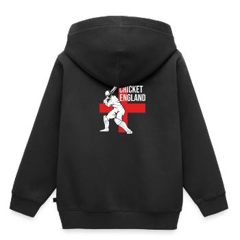 Angleterre - Sweat Premium à capuche enfant bio - noir - Dos - AI Model Kid Male (0cm)