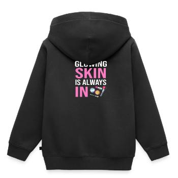 Kosmetikerin - Kinder Premium Organic Hoodie - Schwarz - Hinten - AI Model Kid Male (0cm)