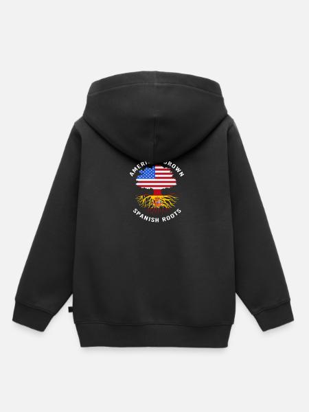 Spanien - Kinder Premium Organic Hoodie - Schwarz