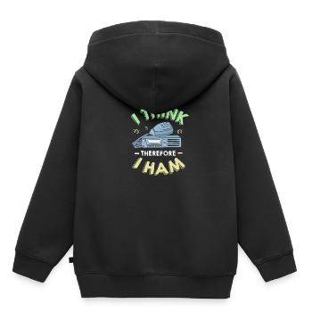 Antenne radio amateur - Sweat Premium à capuche enfant bio - noir - Dos - AI Model Kid Male (0cm)