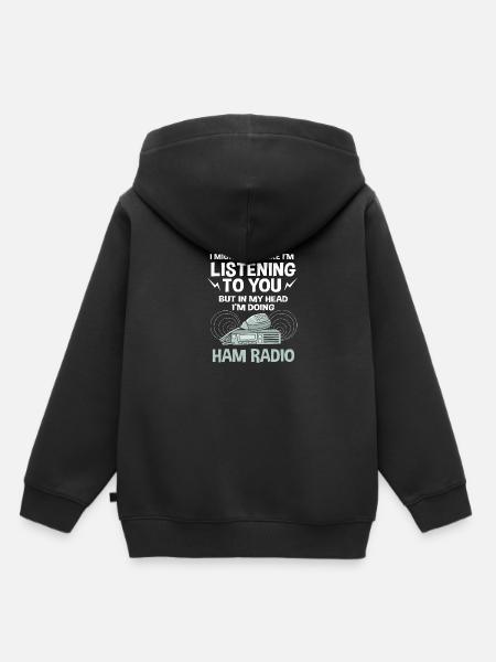 Amateurfunk Radio - Kinder Premium Organic Hoodie - Schwarz